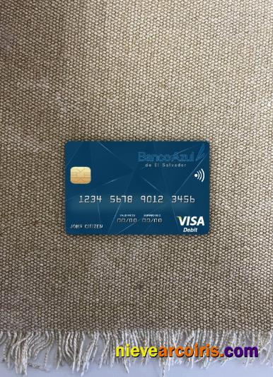 El Salvador Banco Azul de El Salvador visa debit card photolook